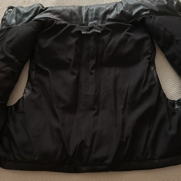 Brooklyn Karma Women’s Black Faux Leather Puffer Vest. Size Small. - Picture 3 of 7